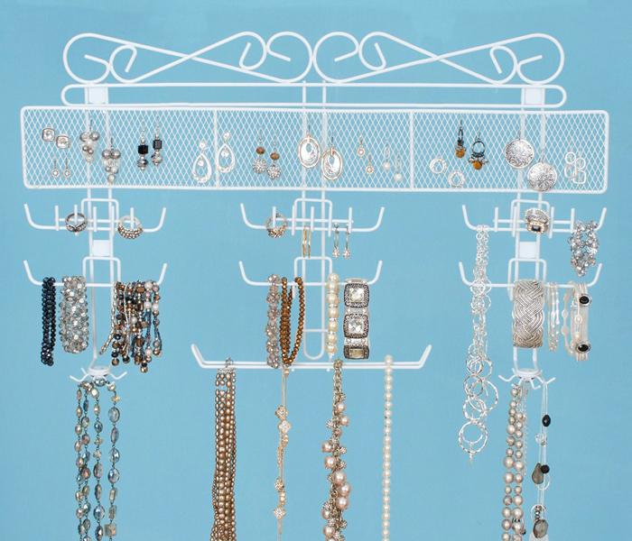 Lauren Hancock Over-the-Door Jewelry Organizer - White - Zoom Image