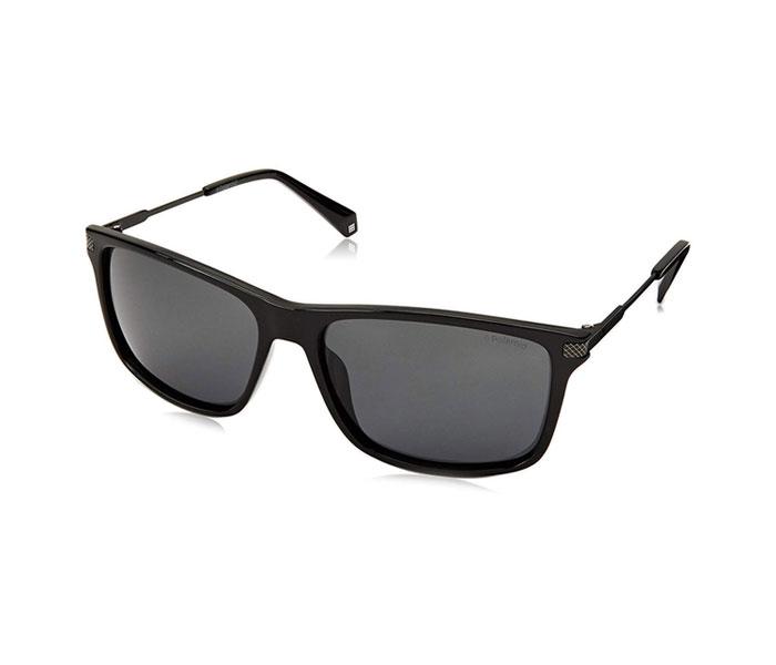 Polaroid Rectangle Sunglasses PLD 2063/S 003 58M9 For Men Matte Black With Grey Polar Lens - Zoom Image 4