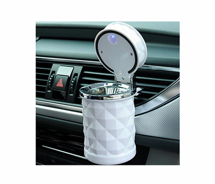 Luxury Portable Car Ashtray Cigarette Ashtray - White - Zoom Image