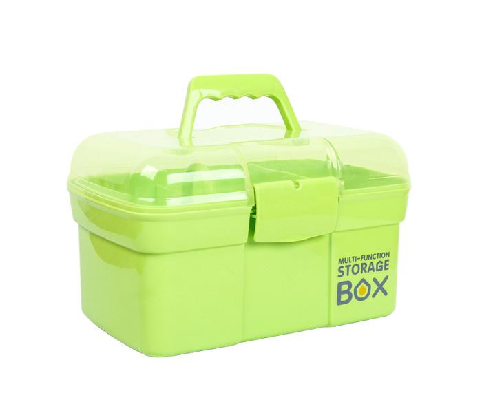 Multi-Function Plastic Storage Box Green - Zoom Image 2