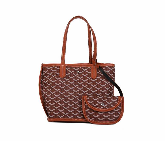 New 2 Pieces Ladies shopping Handbag For Women - Brown - Zoom Image 1