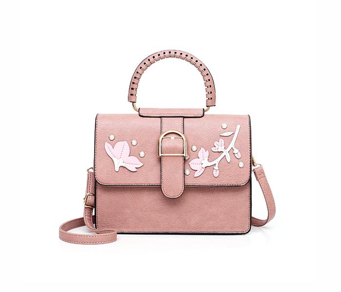 Floral 3 Pieces Sets Women’s Purse Leather Clutch Handbags For Ladies - Pink - Zoom Image 5