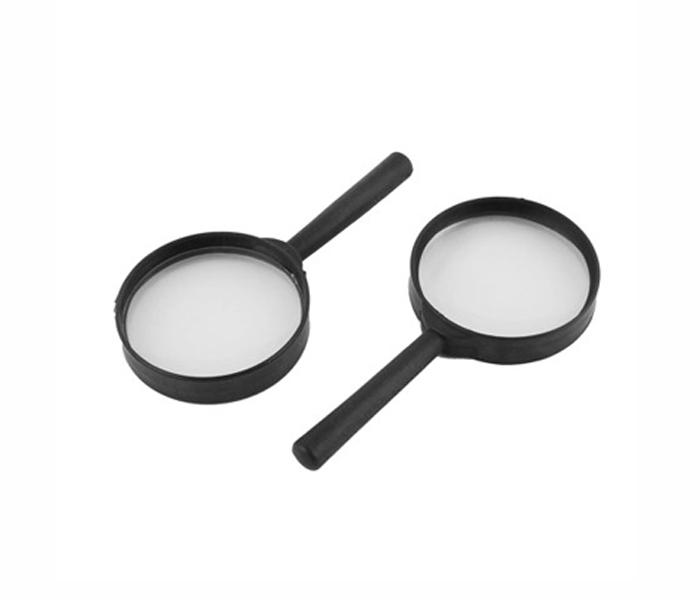 2 Pieces Magnifying Glass 75MM , 50MM - Black - Zoom Image 1