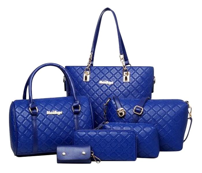 Ladies Luxury Bag Set of 6 pcs JA065 - Blue - Zoom Image 2