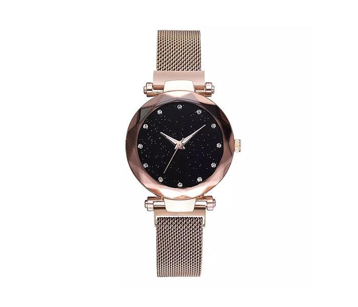 Zenalex MH2466 Luxury Magnetic Starry Sky Female, Quartz Wristwatch Fashion For Ladies - Gold - Zoom Image 1