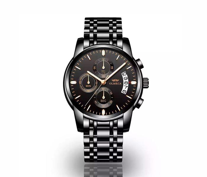 OLMECA Mens Wrist Watches 0827-QHMDgd - Black - Zoom Image 1