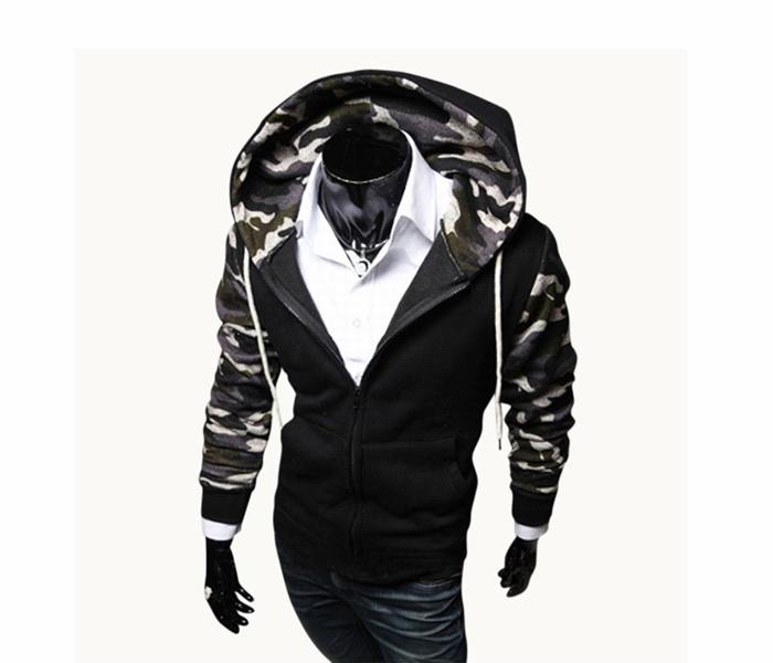 Army Hood For Men, Size XL - Black - Zoom Image