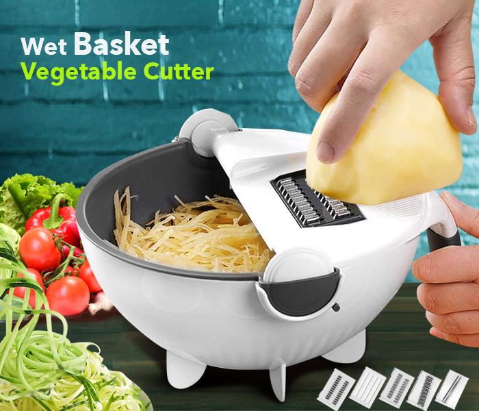 WET BASKET JA168 VEGETABLE CUTTER - White - Zoom Image 1