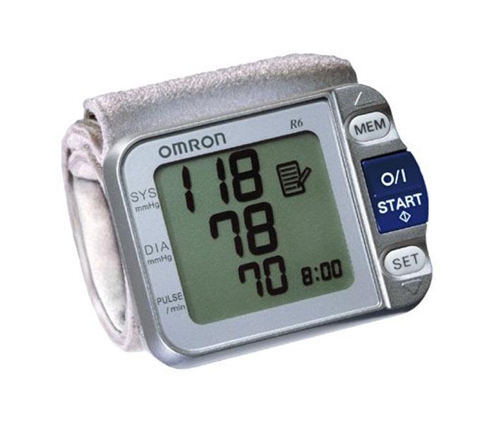 Omron R6 Wrist Blood Pressure Monitor - Silver - Zoom Image 1