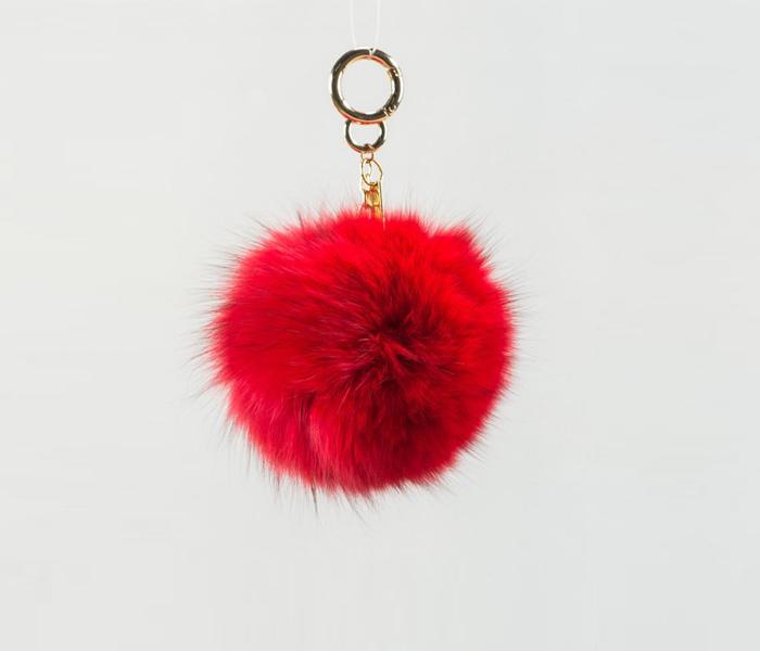 FLUFFY KEY CHAIN - RED - Zoom Image