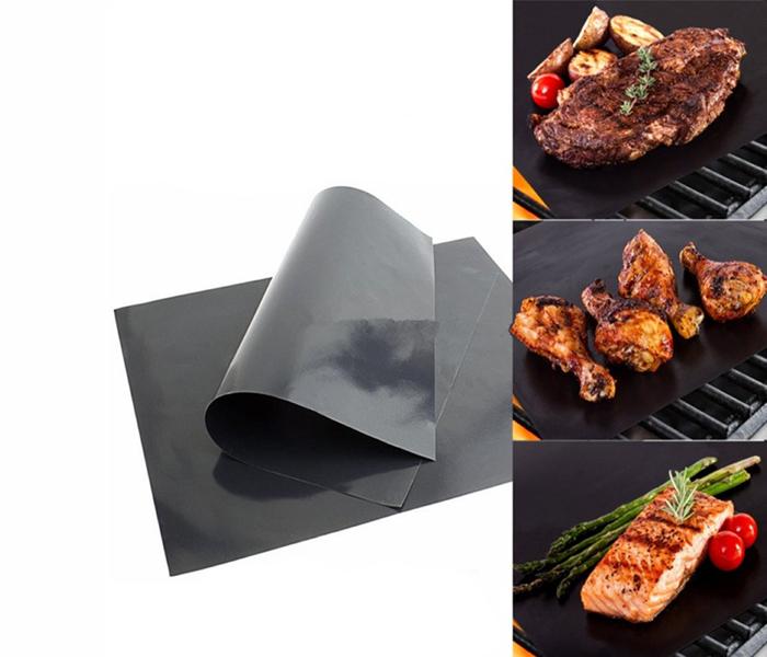 Set Of 2 BBQ Grill Mat - Black - Zoom Image 2