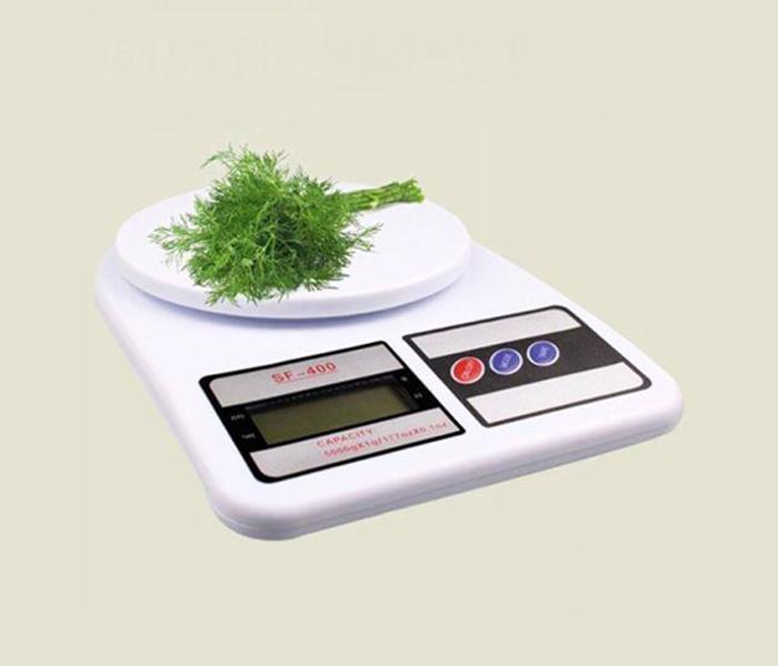 SF-400 7kg Electronic Kitchen Scale - White - Zoom Image 3