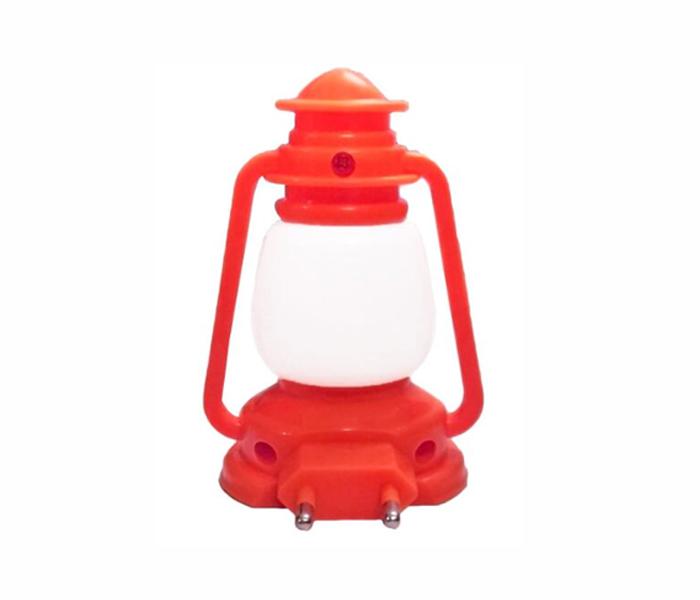 Lamp Shape LED Night Light Plug-in Switch -Yellow- Kids Room Home Decor Energy Saving - Red - Zoom Image 1