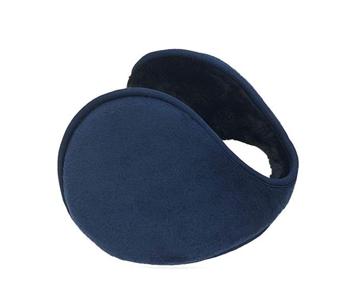 Ear Muffs Winter Warm Earmuffs Plush Outdoor Soft Earmuffs Ear Warmer Winter Fleece EarMuffs Behind Head Style in Indoor Outdoors Activities for Unise - Blue - Zoom Image 1