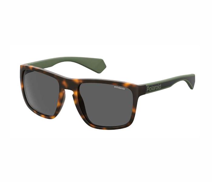 Polaroid Square Sunglasses PLD 2079/S PHW 57UC For Men Havana Green With Green Polar Lens - Zoom Image 2