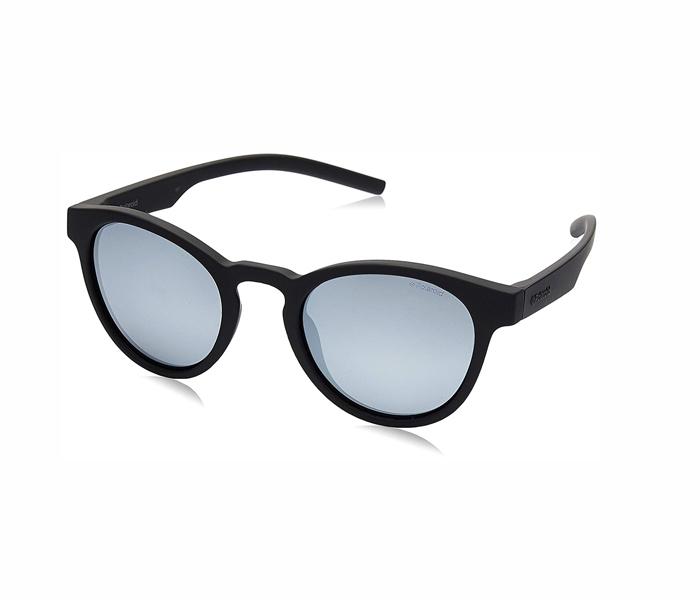 Polaroid Round Sunglasses PLD 7021/S 807 49EX For Women Black With Grey Silver Flash Polarized Lens - Zoom Image 3