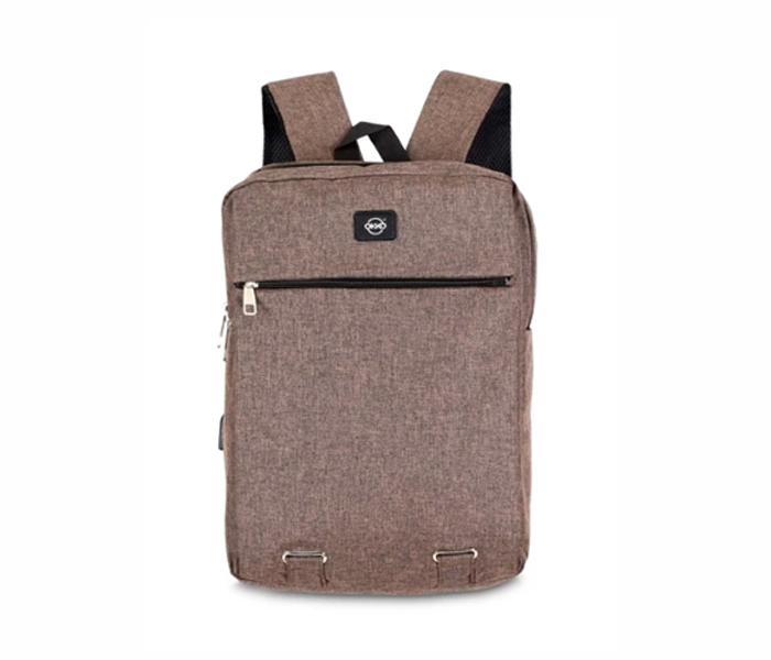 Okko Casual Backpack with USB port, GH-202, 16 Inch For Unisex - Brown - Zoom Image 1