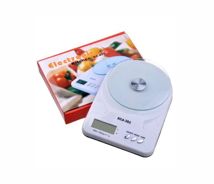 Sca-301 Best Glass Platform Electronic Kitchen Food Scales - White - Zoom Image 2