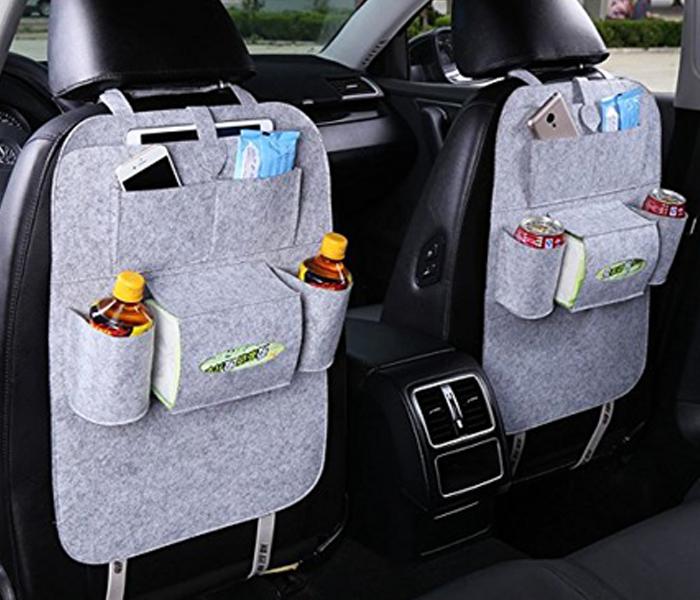 Auto Car Seat Back Multi-Pocket Travel Storage Hanging Bag Organizer Holder - GREY - Zoom Image 1