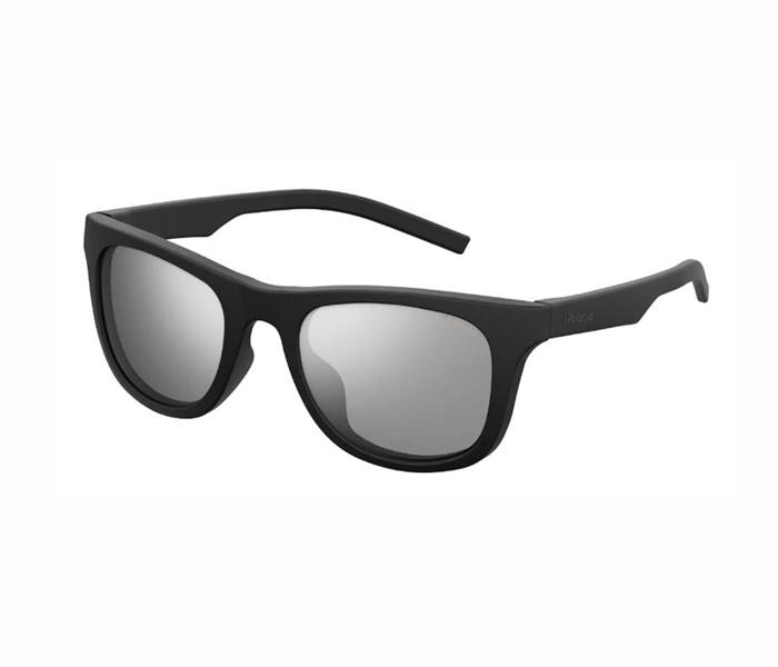 Polaroid Rectangle Sunglasses PLD 7020/S 807 52EX For Unisex Black With Grey Silver Flash Polarized Lens - Zoom Image 2