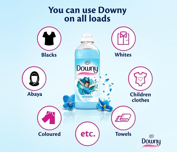 Downy Concentrate Fabric Softener Valley Dew - 1 L - Zoom Image 2