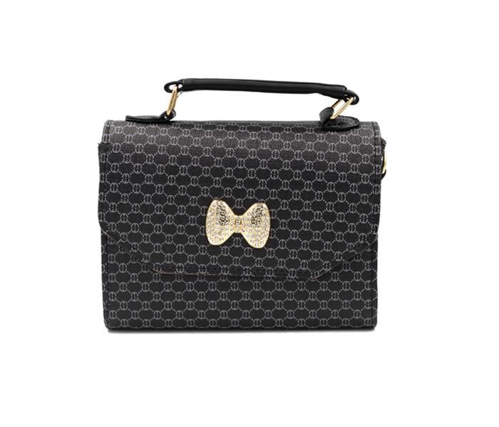 Fashion PU Leather  Messenger Bag MG006  - BLACK - Zoom Image 1