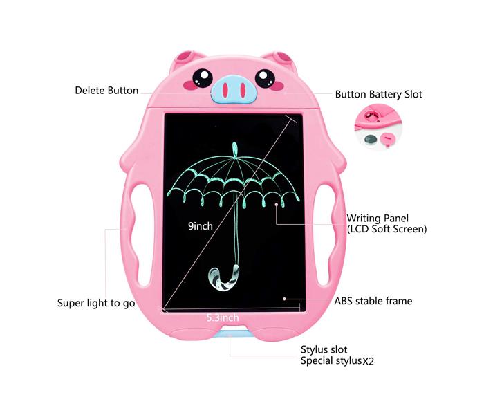 LCD Drawing Tablet For Kids aged 3+ - Pink  - Zoom Image 2