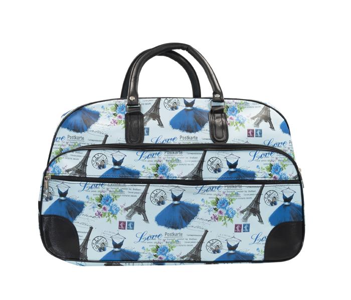 Genuine Leather Travel Bag M6131 for Ladies - Blue - Zoom Image 3