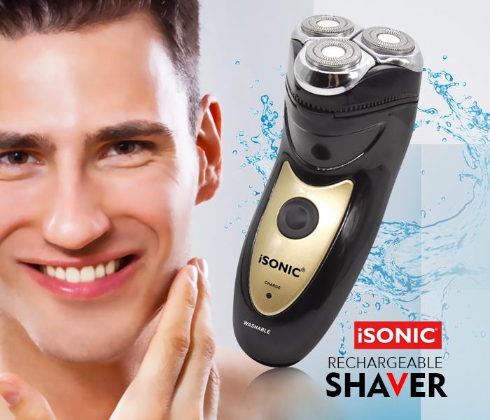 iSonic IH847 Rechargeable Rotary Shaver for Men - Zoom Image 2