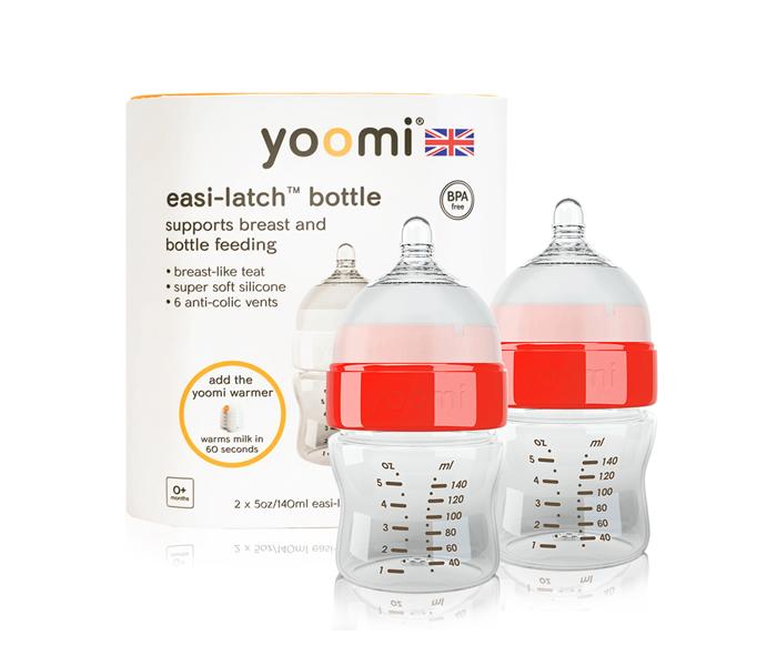 YOOMI 5oz feeding bottle + slow flow teat (Double Pack) (Red) UK Y25B_YCCR - Zoom Image 3