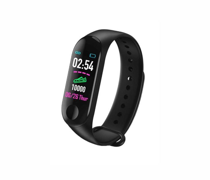 M3 Smart Bracelet Fitness Tracker Black Smartband - Zoom Image 1