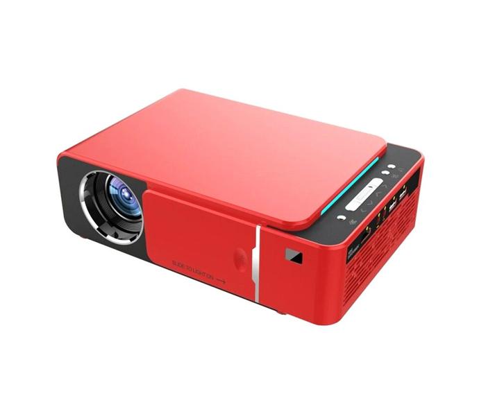 T6 Android 9.0 WIFI Optional 3500 lumens 1080p HD Portable LED Projector HDMI Support 4K Home Theater - Red - Zoom Image 1