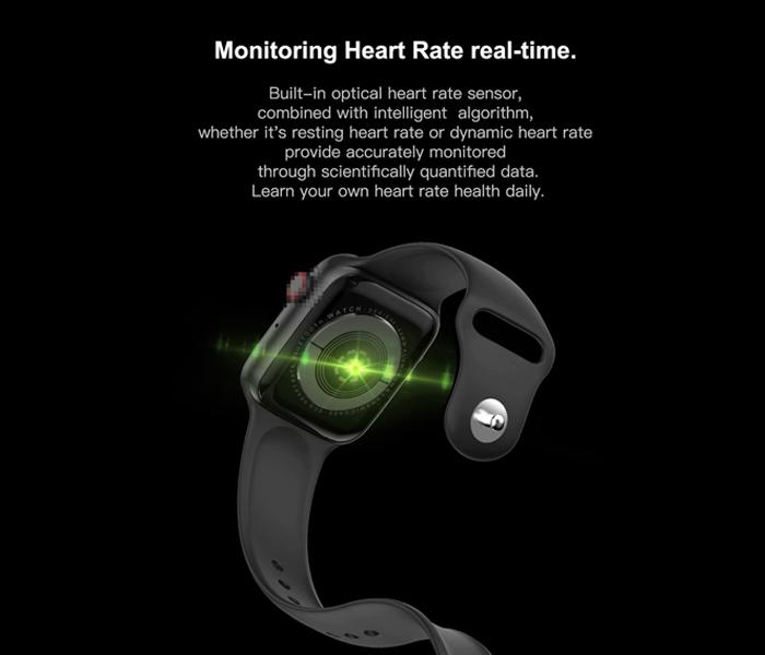 2020 Bluetooth Call Smartwatch with ECG Heart Rate Monitor - Black - Zoom Image 3