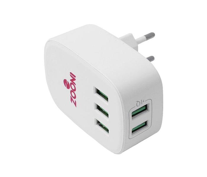 Zooni CHJ-805 Fast Charging 5 USB Port EU Plug Travel Adapter - Zoom Image 3