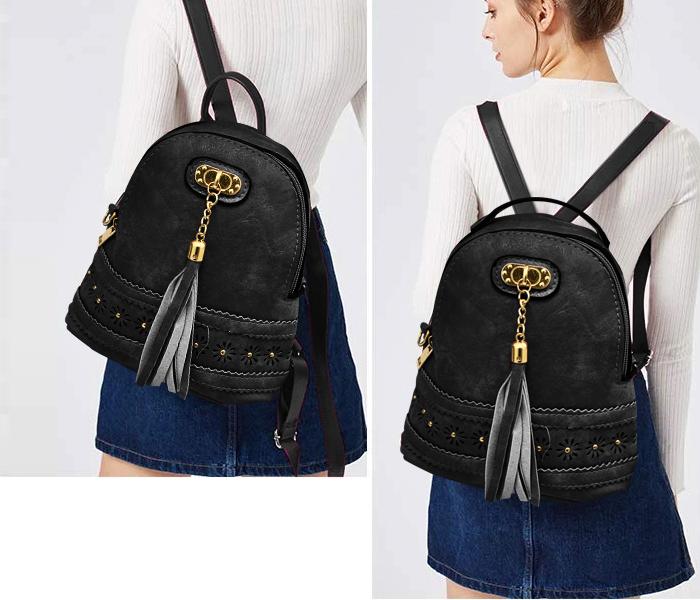 Women PU Leather High Quality Shoulder Bag 1002 - BLACK - Zoom Image 3