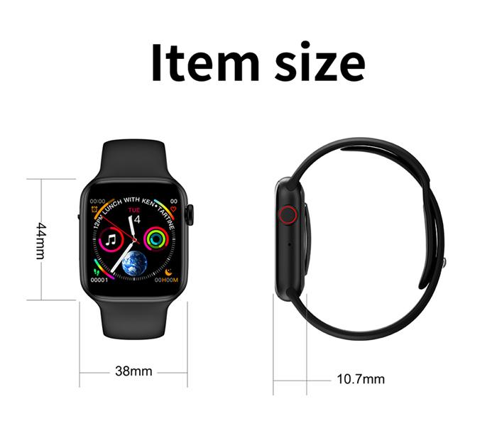 1090 Smartwatch For Apple iOS And Android - Black - Zoom Image 1