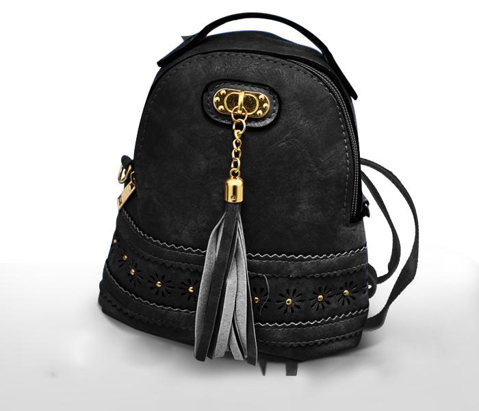 Women PU Leather High Quality Shoulder Bag 1002 - BLACK - Zoom Image 2