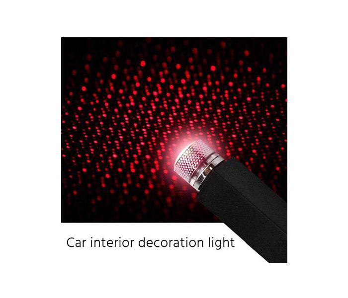 Star Decoration Lamp Plug and Play Car and Home Ceiling Projector USB Star Night Light - Red - Zoom Image 3