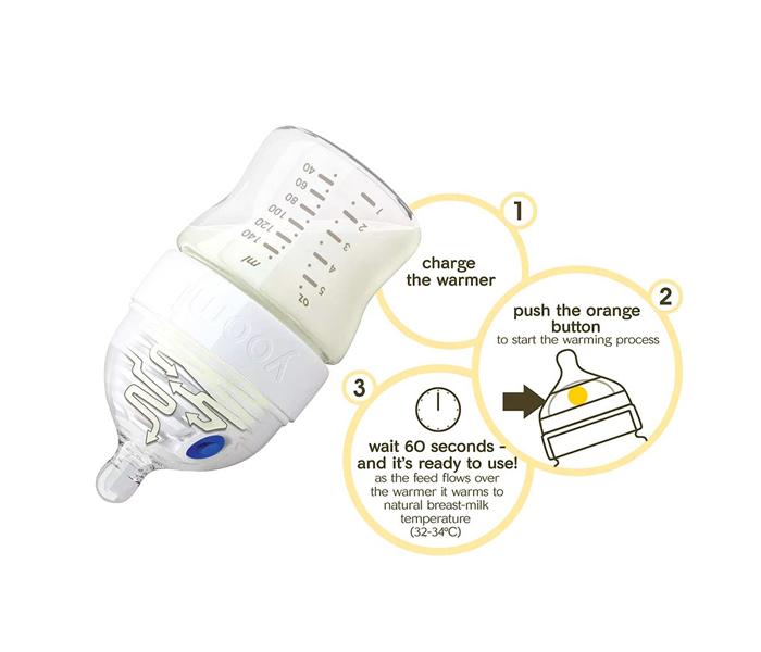 YOOMI 5oz feeding bottle + slow flow teat (White) UK Y15B_YCCW - Zoom Image 3