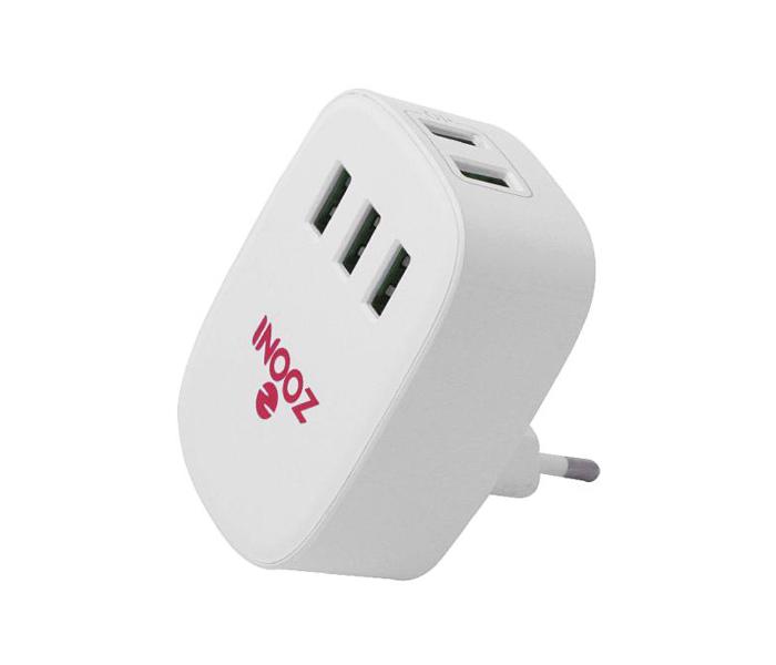 Zooni CHJ-805 Fast Charging 5 USB Port EU Plug Travel Adapter - Zoom Image 2