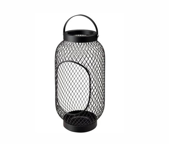 IKEA Toppig Metal Mesh Lantern Candle Holder MX-24113280 - Black - Zoom Image