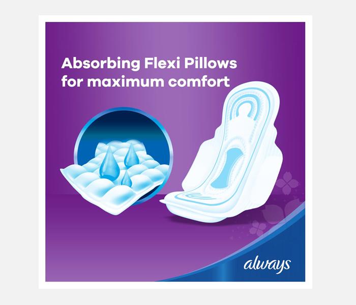 Always Super Plus Clean And Dry Maxi Thick Pads With Wings - 30 Pads - Zoom Image 2