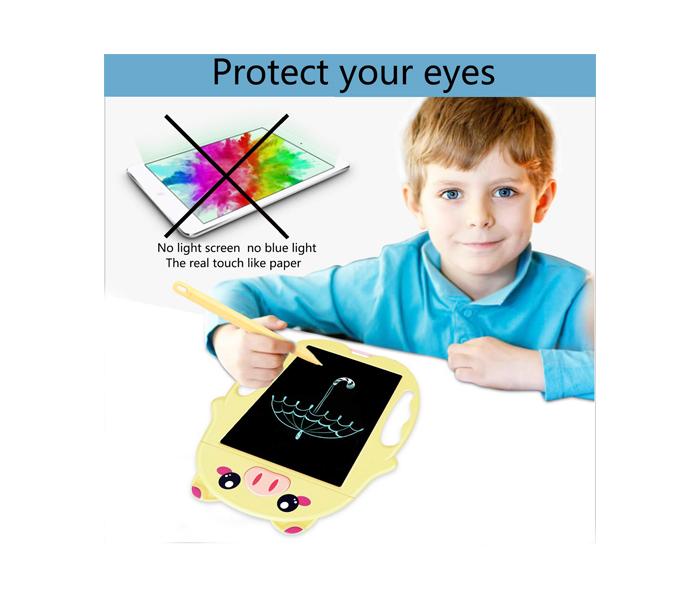 LCD Drawing Tablet For Kids aged 3+ - Yellow - Zoom Image 3