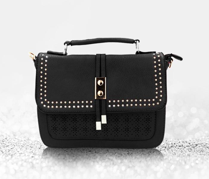 New Fashion Elegant Shoulder Bag for Women 072 - Black - Zoom Image