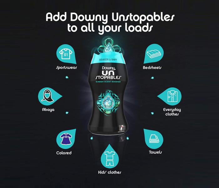 Downy Unstopables In-wash Scent Booster, Fresh Scent - 210g - Zoom Image 2