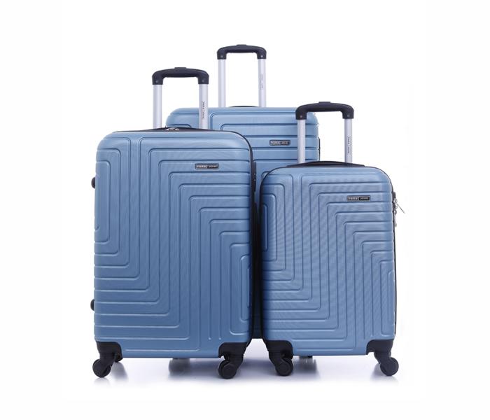 Para John 3-Piece Maze Trolly Luggage Set PJTR3077LL - Light Blue - Zoom Image 1