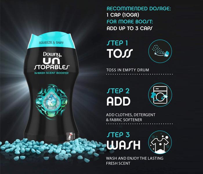 Downy Unstopables In-wash Scent Booster, Fresh Scent - 210g - Zoom Image 4