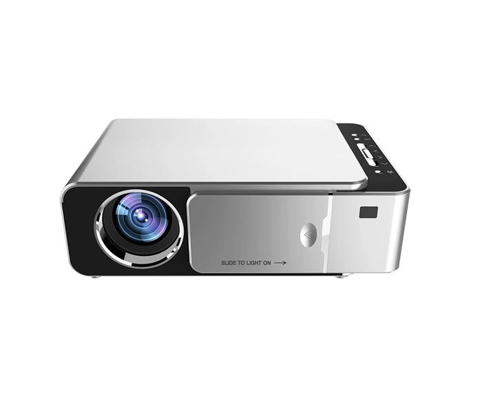 T6 Android 9.0 WIFI Optional 3500 lumens 1080p HD Portable LED Projector HDMI Support 4K Home Theater - Silver - Zoom Image 1