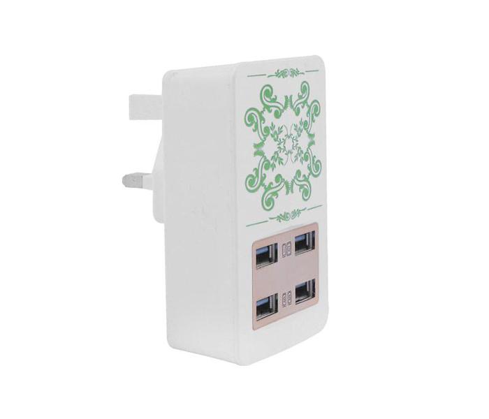 Zooni CHJ-105 Multi-Port Fast Quick Charge 4 USB Port UK Plug Travel Adapter - Zoom Image 1