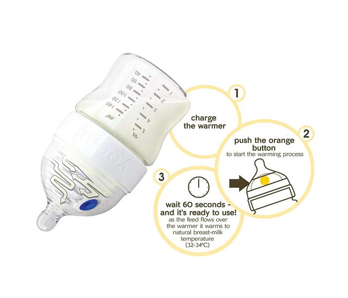 YOOMI 5oz feeding bottle + slow flow teat (Double Pack) (White) UK Y25B_YCCW - Zoom Image 4